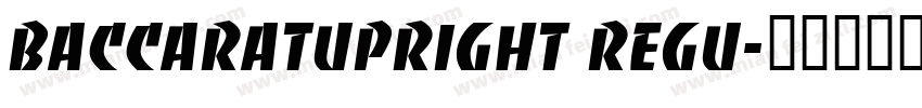 BaccaratUpright Regu字体转换